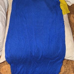 Blue and Yellow Colorblock Dress